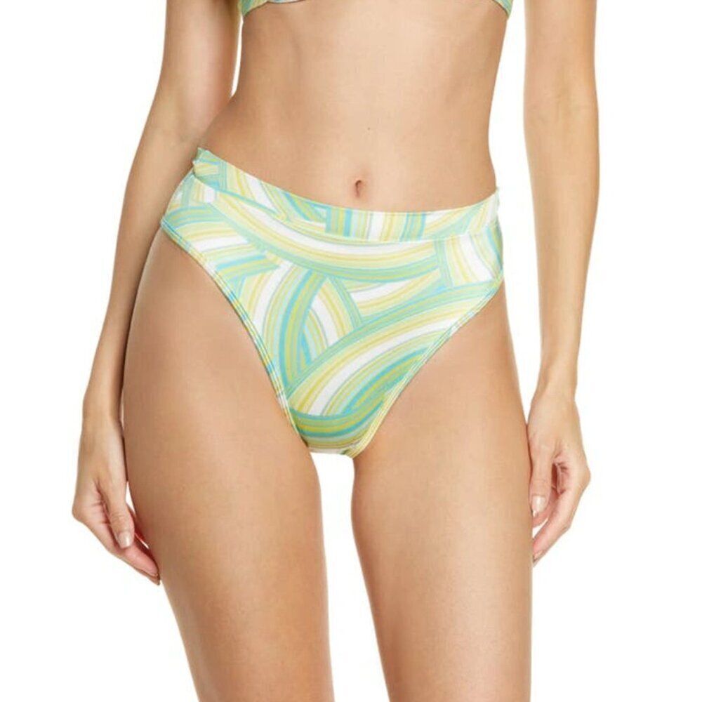 NWT l*space Frenchi French Cut Bitsy Bikini Bottoms In Over The Rainbow Sz. S